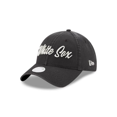 Sapca New Era Chicago White Sox MLB Team Script 9TWENTY Adjustable - Negrii